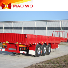 Remolque de camión de pared lateral de carga de 60 toneladas de alta calidad